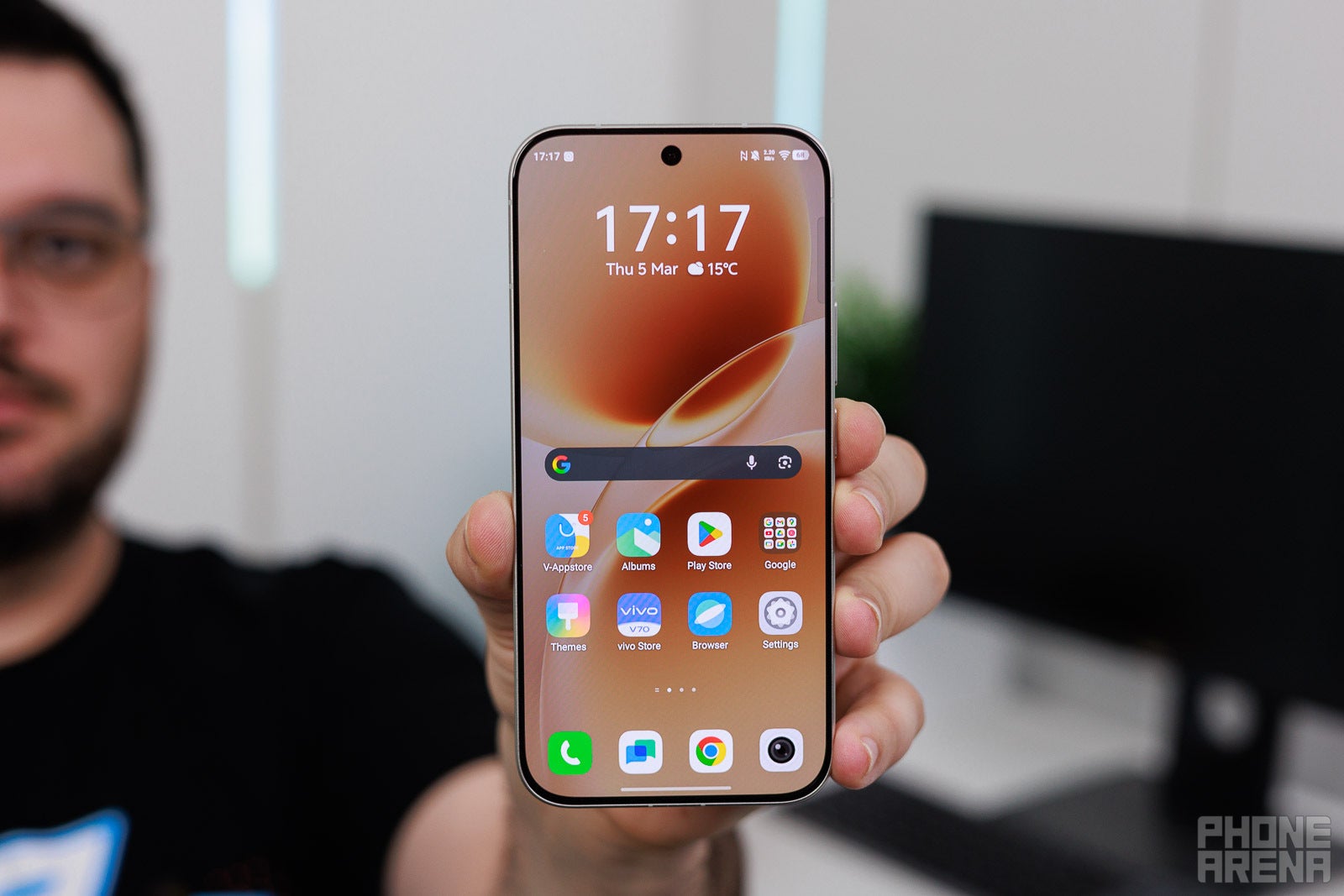 Not too large and not too small, just one perfectly sized screen. | Image by PhoneArena - I tested Vivo's $500 rival to the Pixel 10a and iPhone 17e, and I'm genuinely impressed