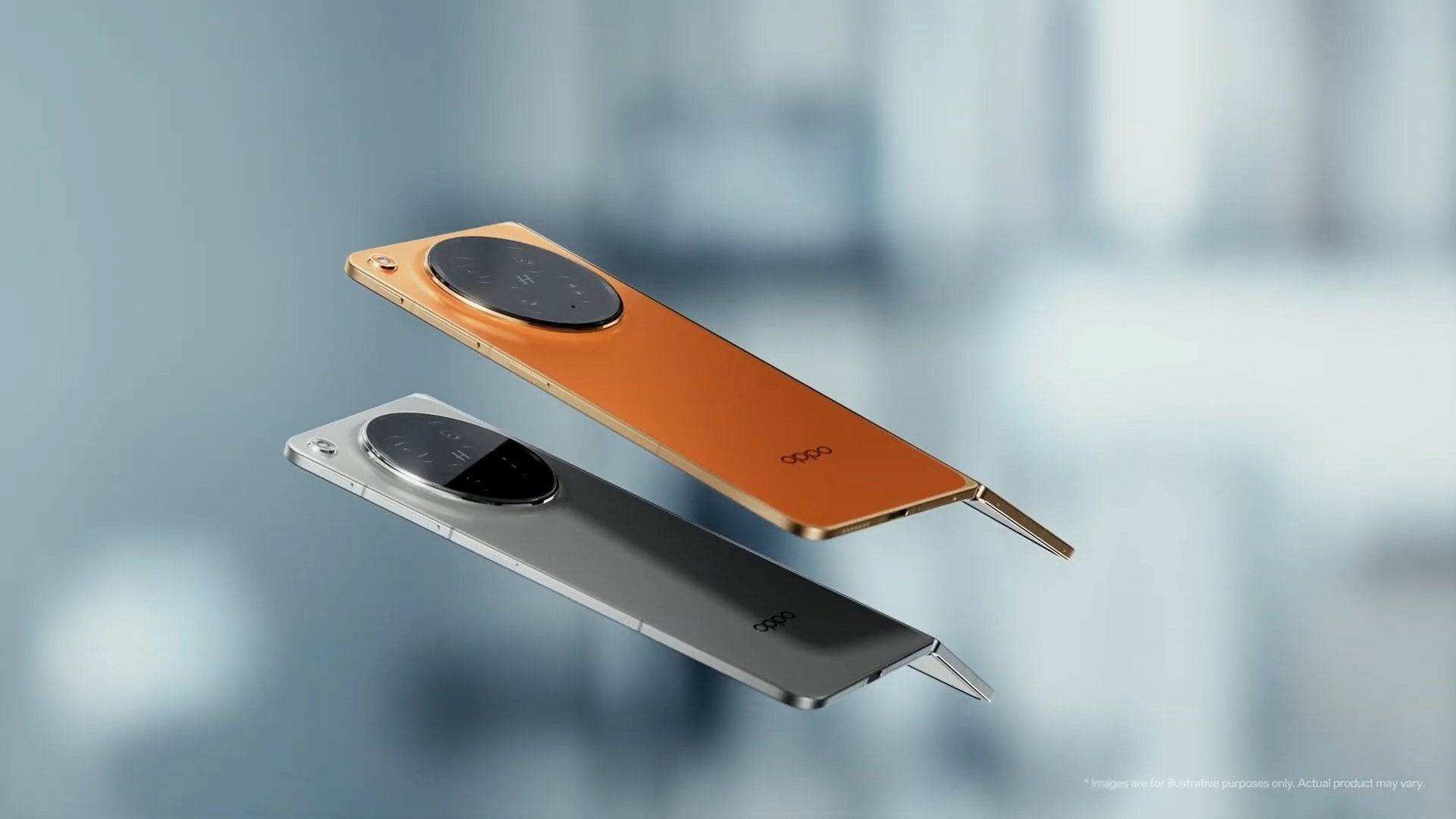 Two oppo phones from the side.