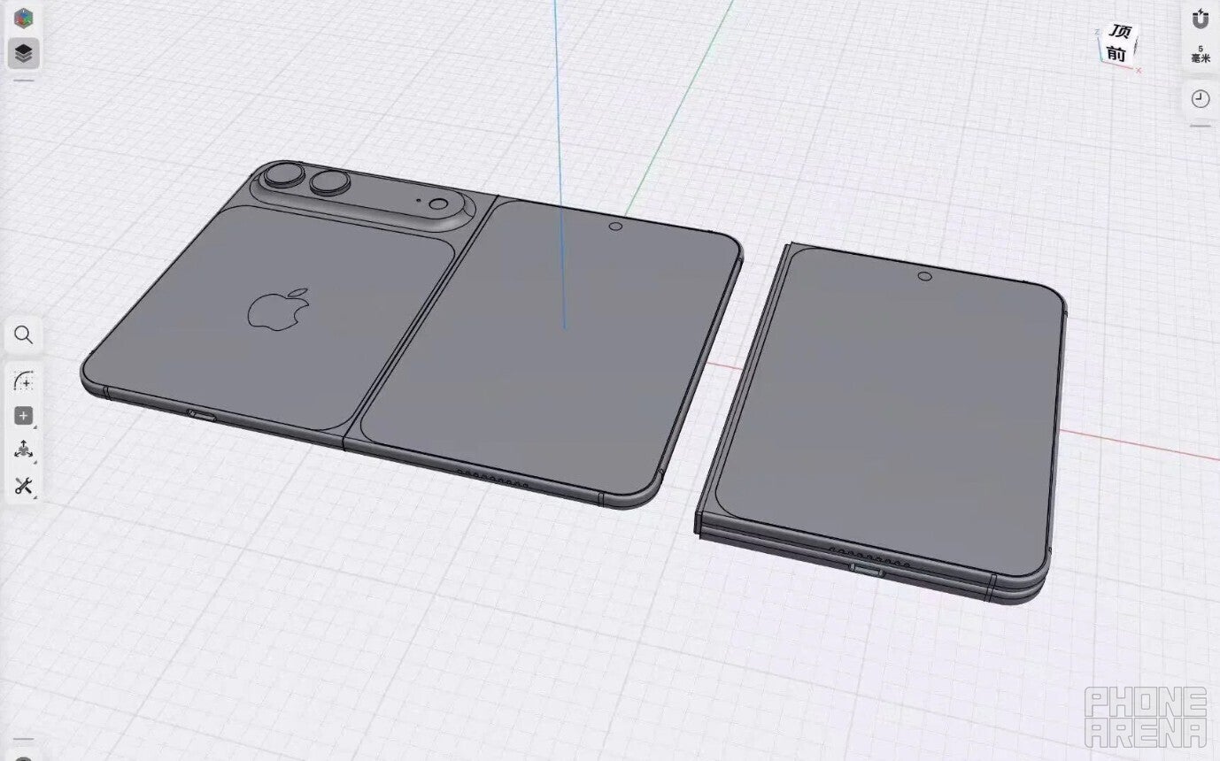 The expected design of iPhone Fold.