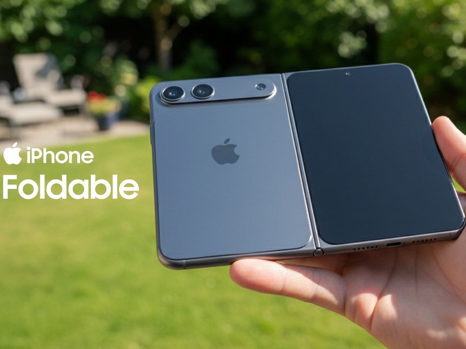 Foldable iPhone realistic render