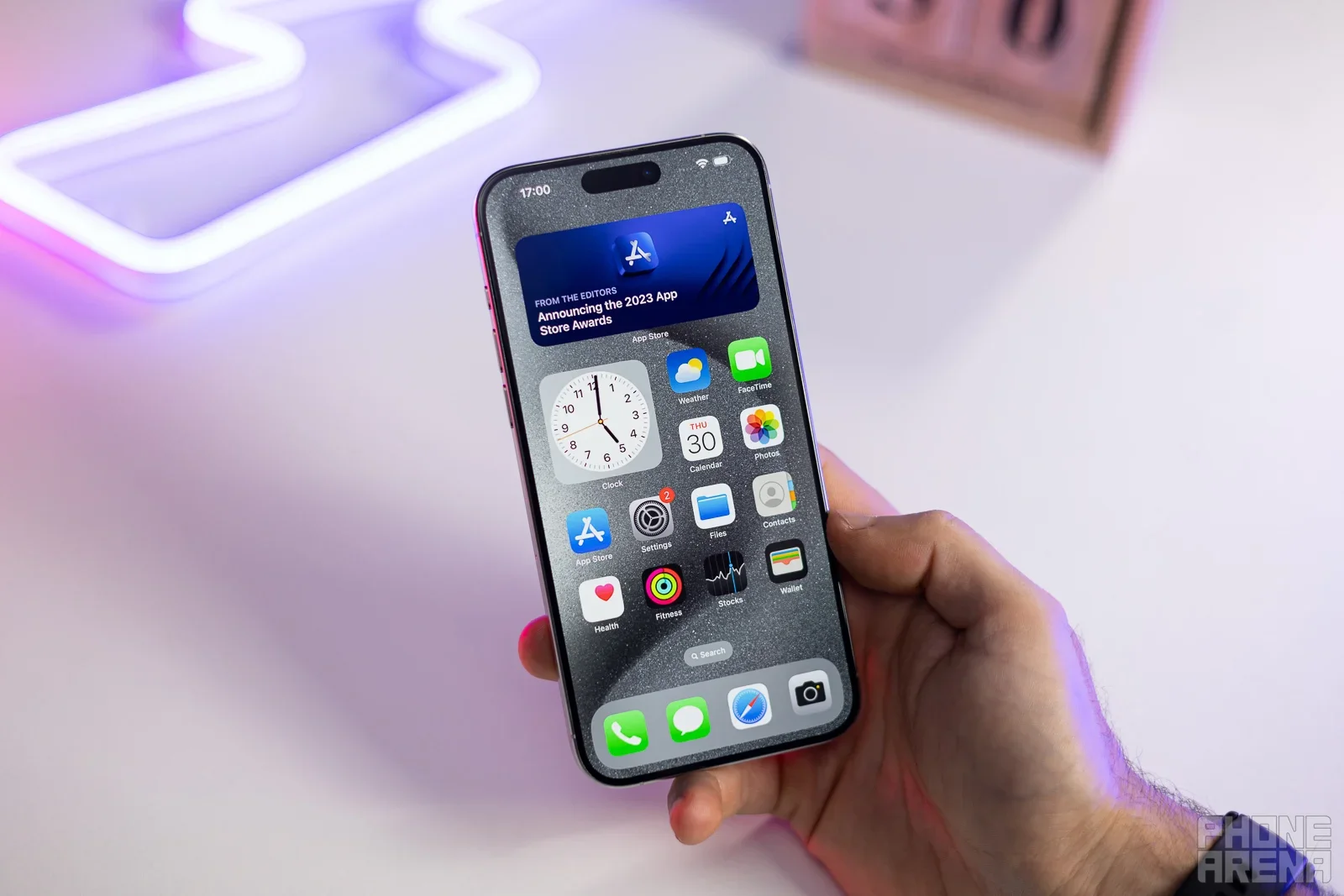 Picture of the iPhone 15 Pro Max.