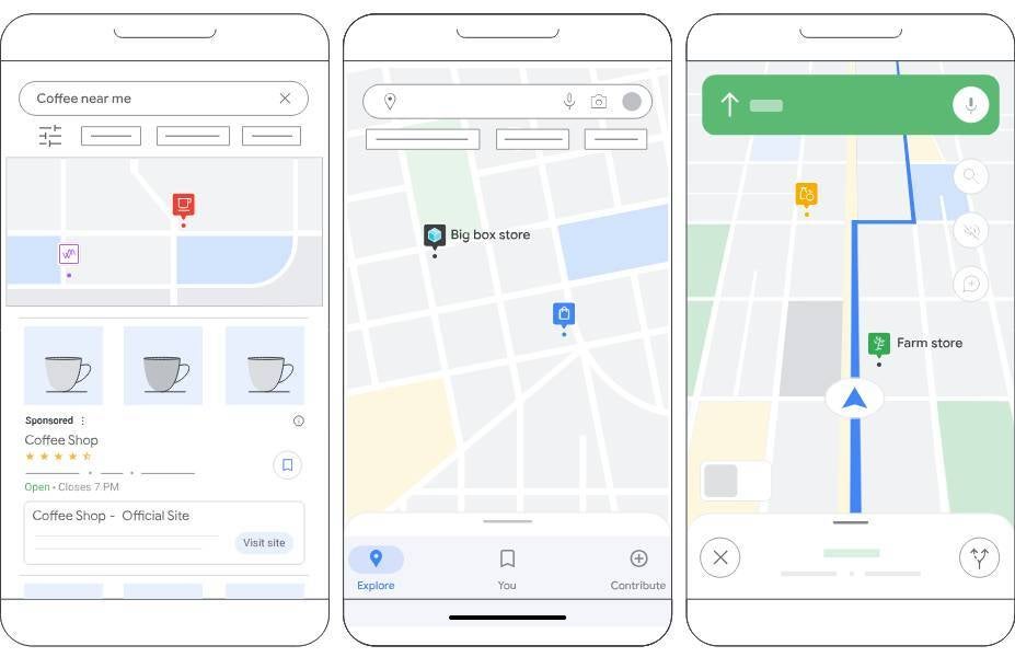 Google Maps already shows ads. | Image by Google - Disliked Google Maps trait could soon spoil the iPhone user experience