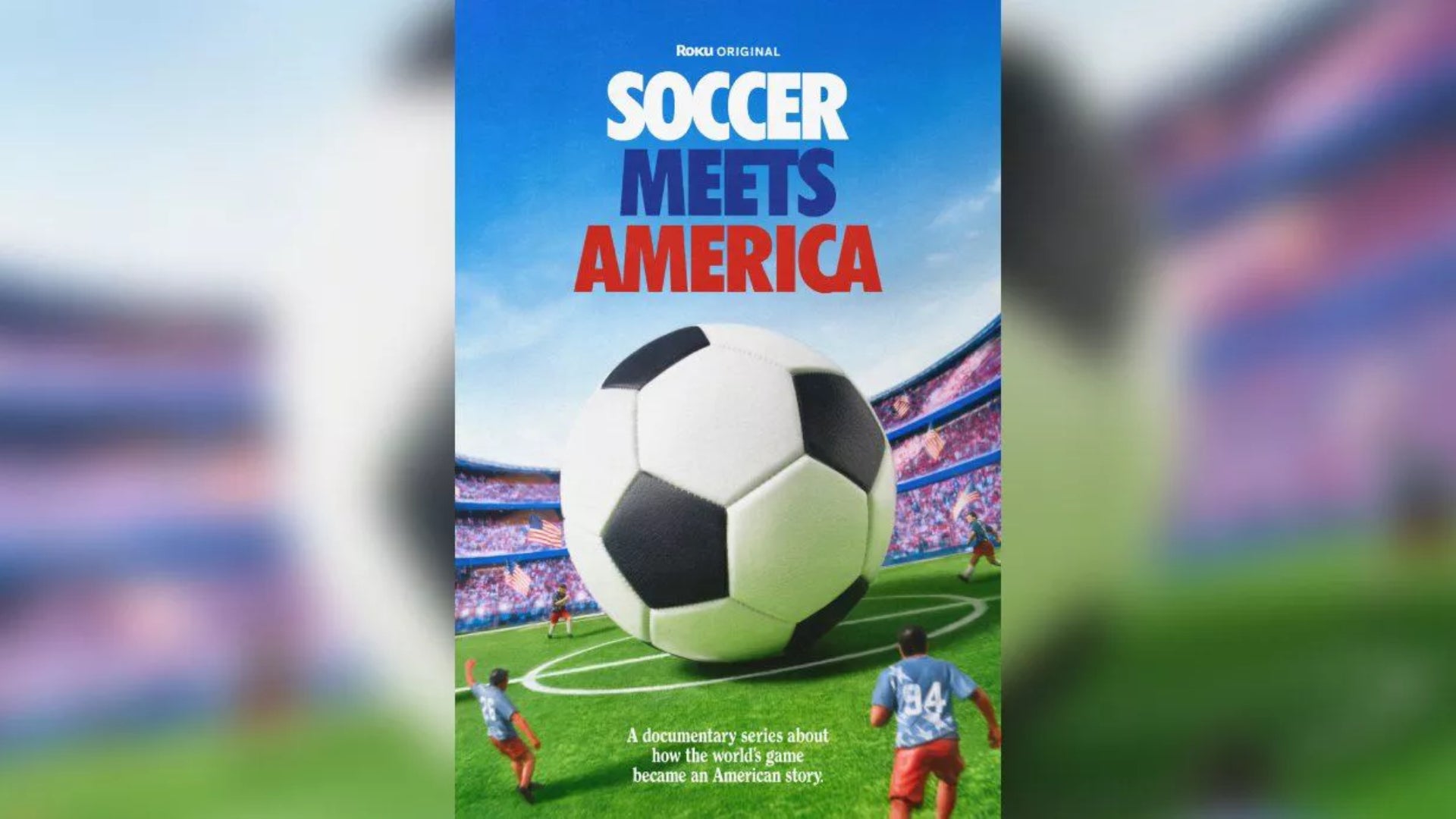 A drawing of a gigantic ball and miniature football players.