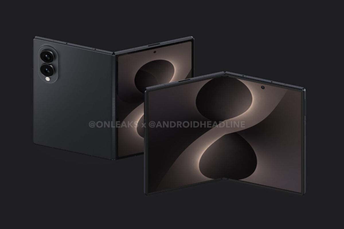Leaked renders of Samsung&amp;#039;s wide 2026 foldable