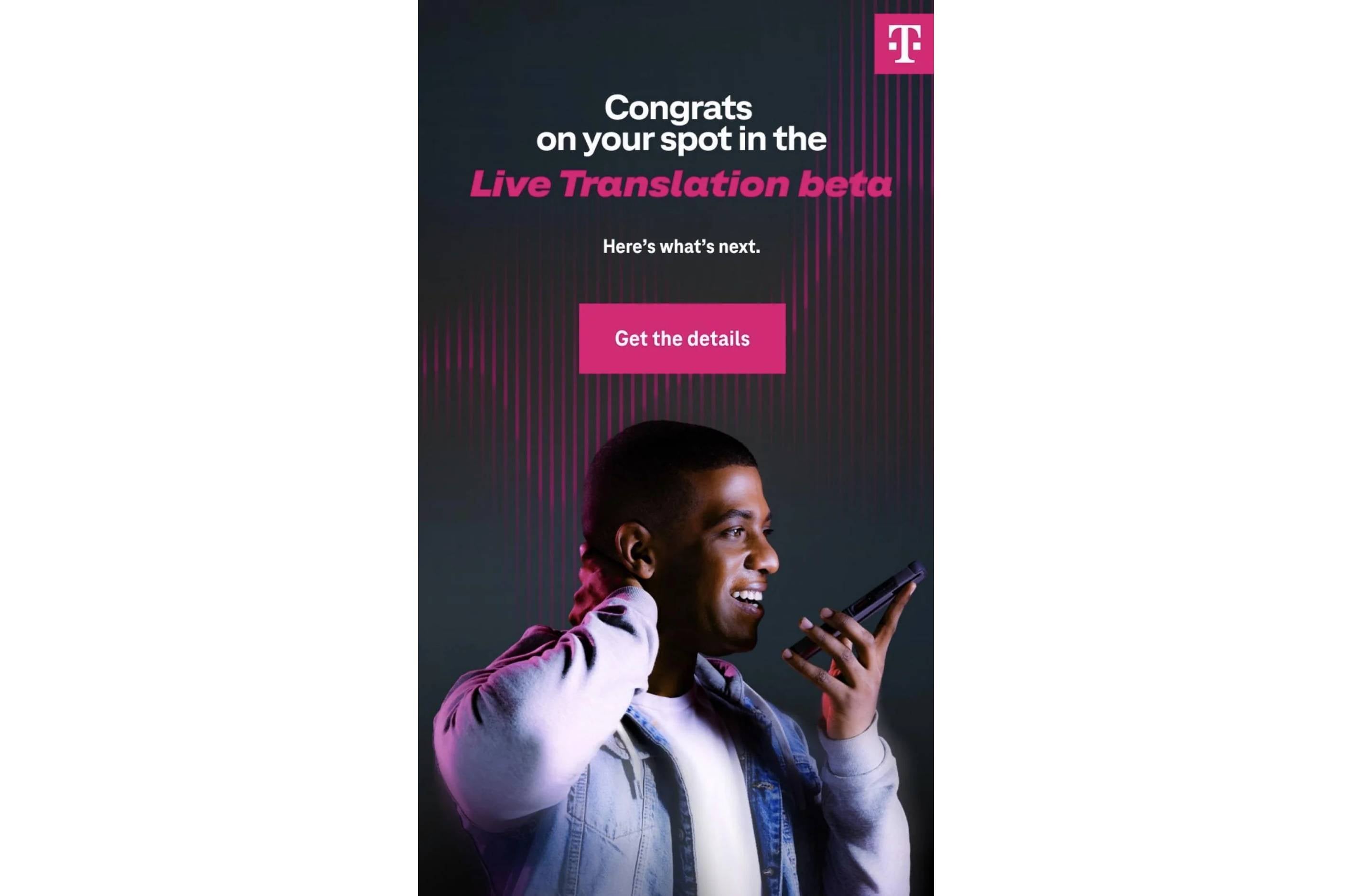 T-Mobile live translation beta