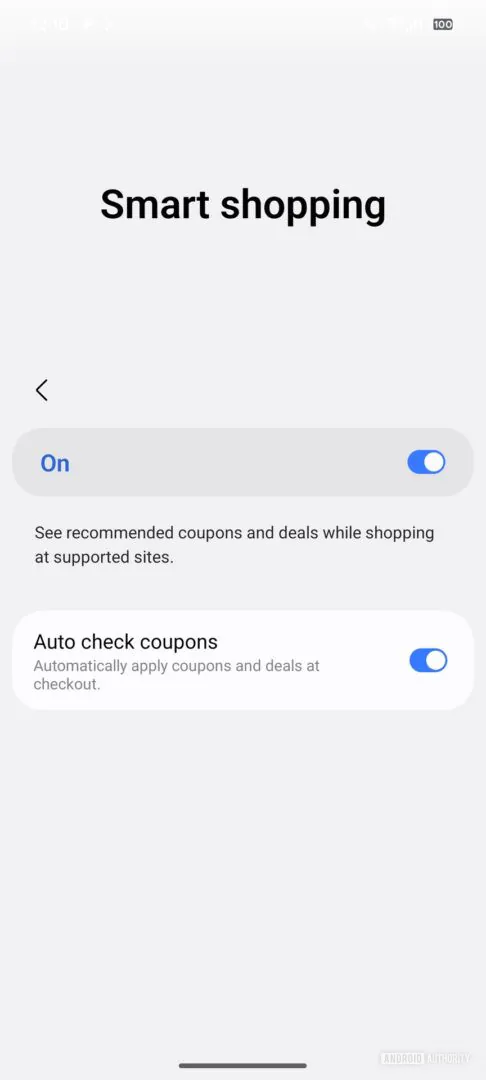 Samsung's new Smart Browsing feature could help you save money