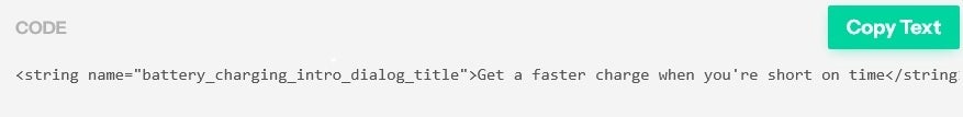 Code strings related to the Priority Charging feature being tested by Google. | Image by Android Authority - Google testing feature that will charge Android phones faster