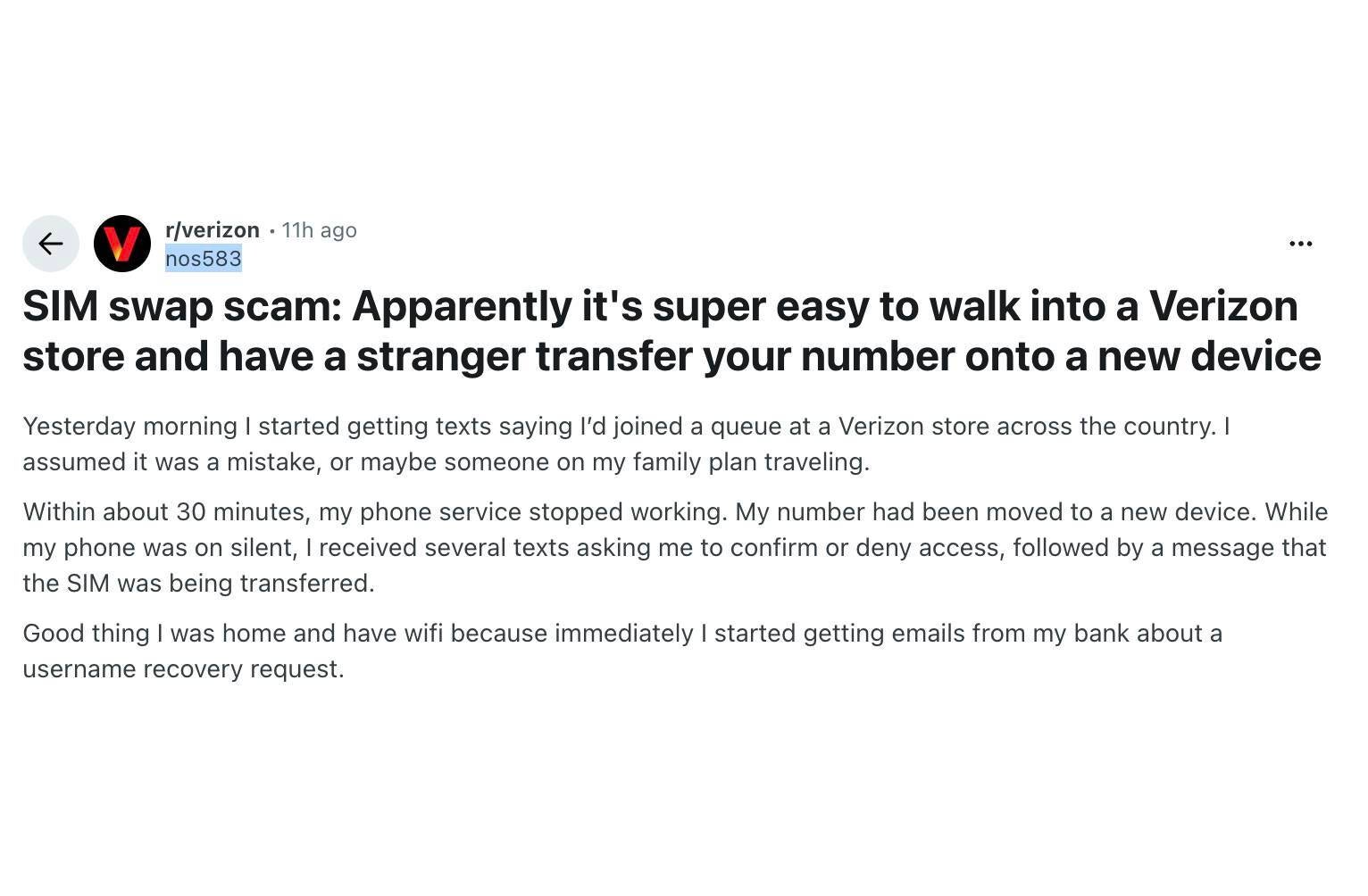 verizon customer sim swap attack
