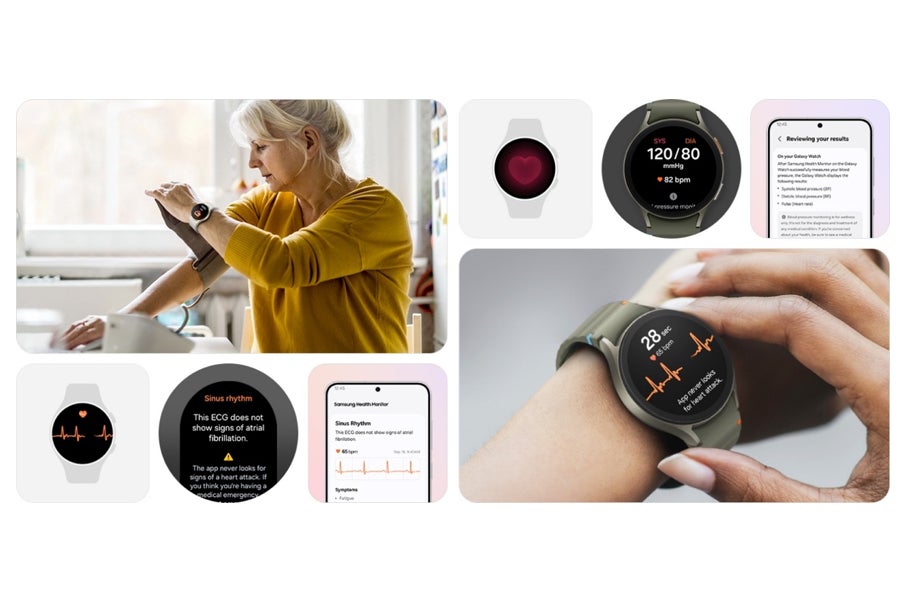 Galaxy Watch Blood Pressure Monitoring. | Image by Samsung - Samsung confirms blood pressure monitoring is finally hitting Galaxy Watch in the US