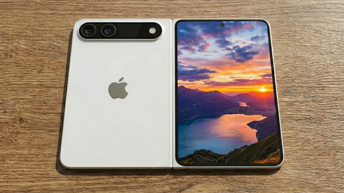 The potential design of the iPhone Fold. | Image by Ice Universe - Sorry everyone, but you need to stop copying Apple already