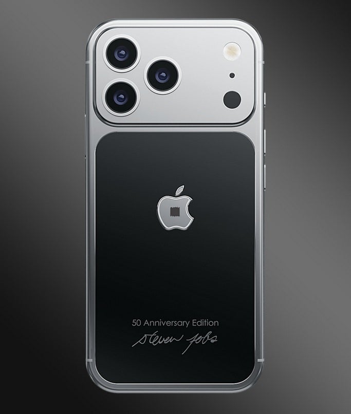 Custom iPhone 17 Pro containing a fragment of Jobs&amp;#039; wardrobe.