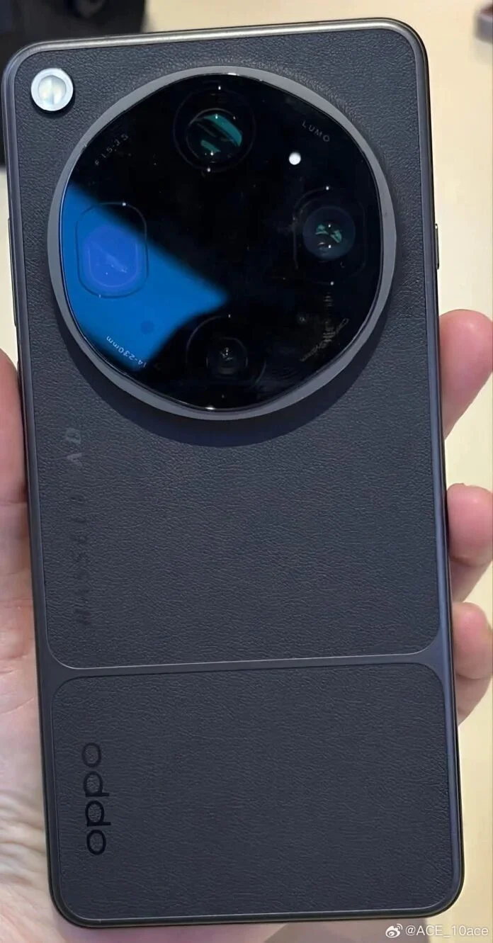 A black phone up close.