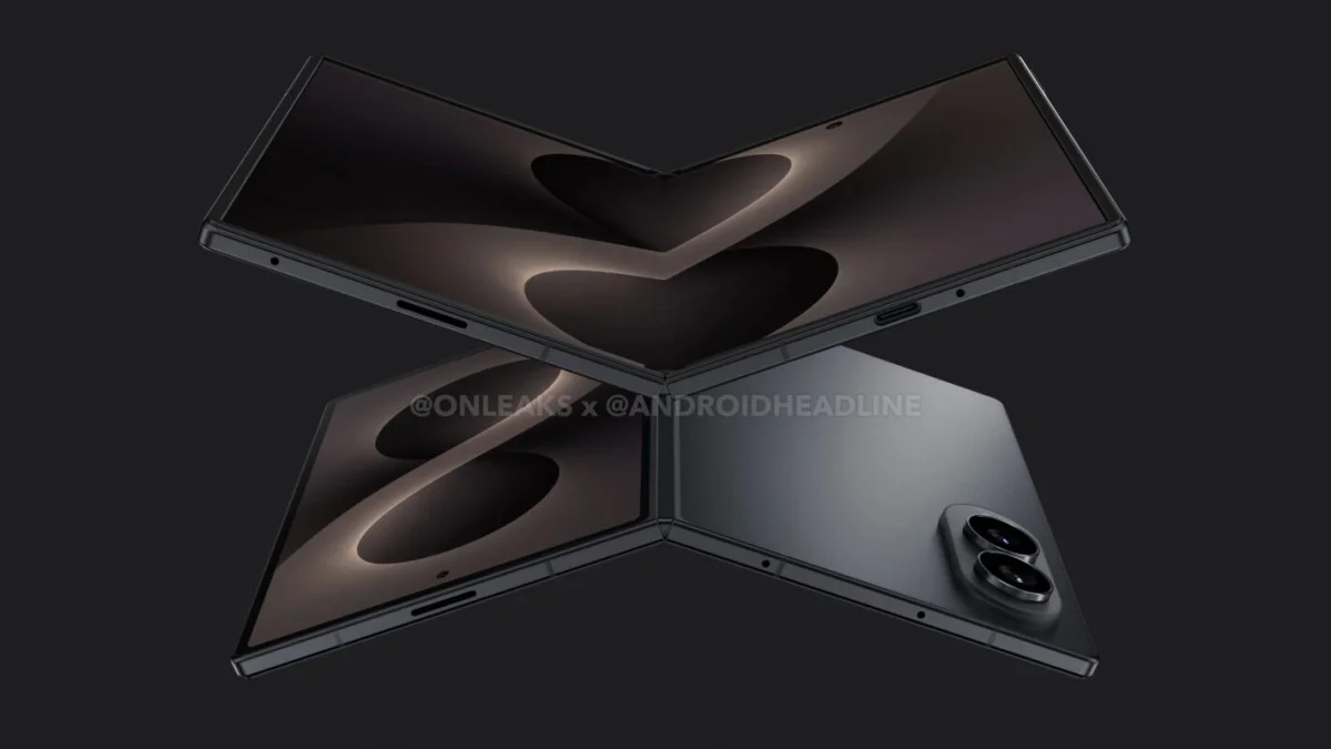 The CAD renders of the Galaxy Z Wide Fold | Image by OnLeaks x Android Headlines - The Galaxy Z Wide Fold might be the perfect tri-fold alternative