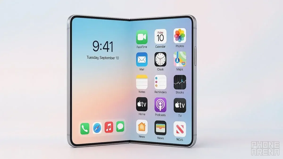 Render of the iPhone Fold.