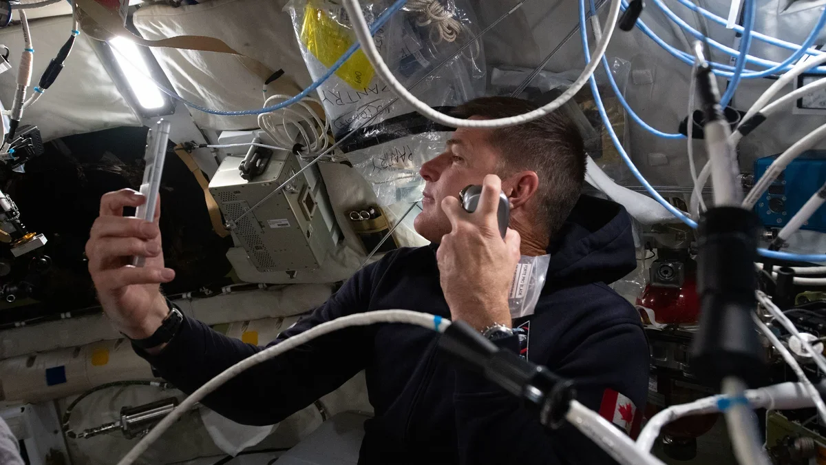 Astronaut Jeremy Hansen uses an iPhone 17 Pro Max during the Artemis II mission. | Image by NASA - It took 200 days and 695,081 miles for the iPhone 17 Pro Max to shine brighter than ever