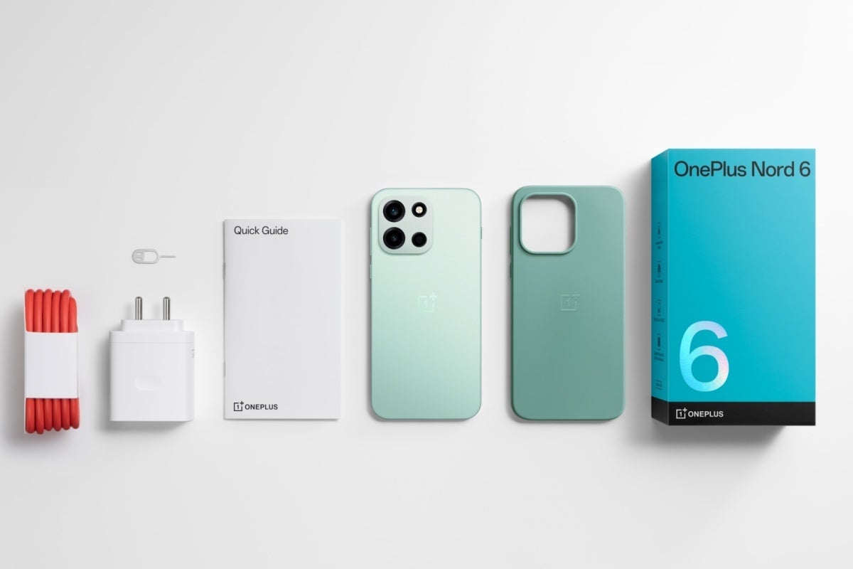 Official OnePlus Nord 6 retail box contents