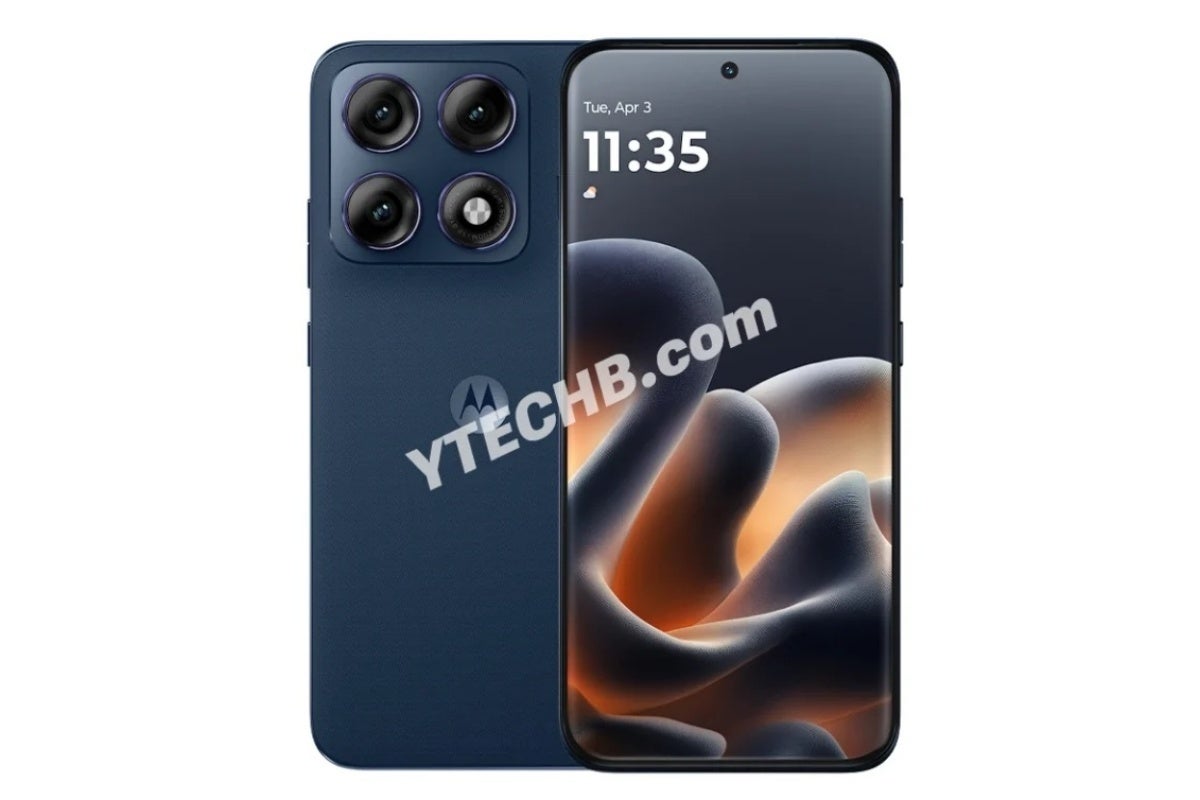 Leaked Motorola Edge 70 Pro image in Pantone Titan color
