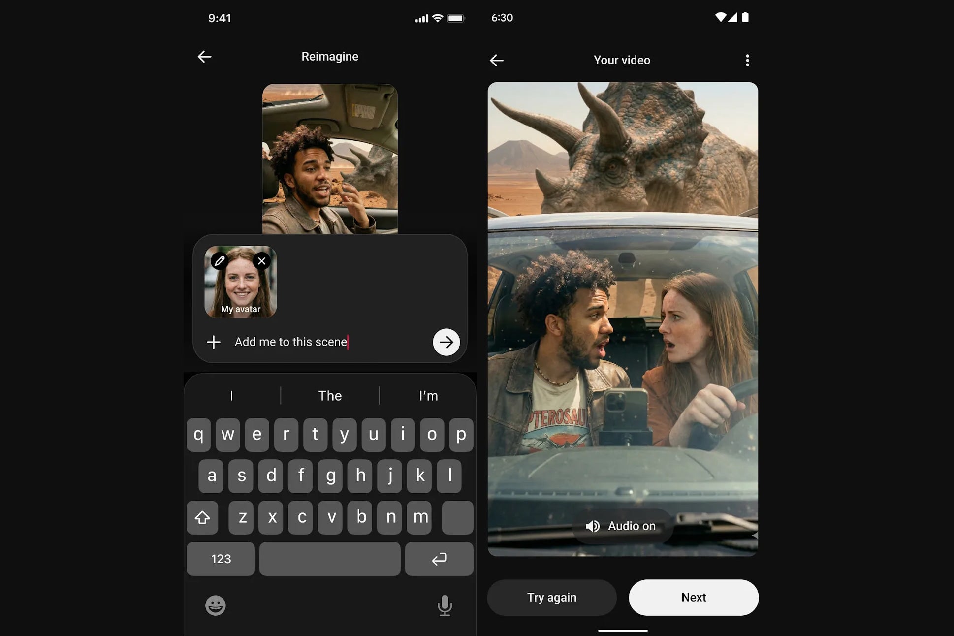 YouTube shorts creation with an avatar