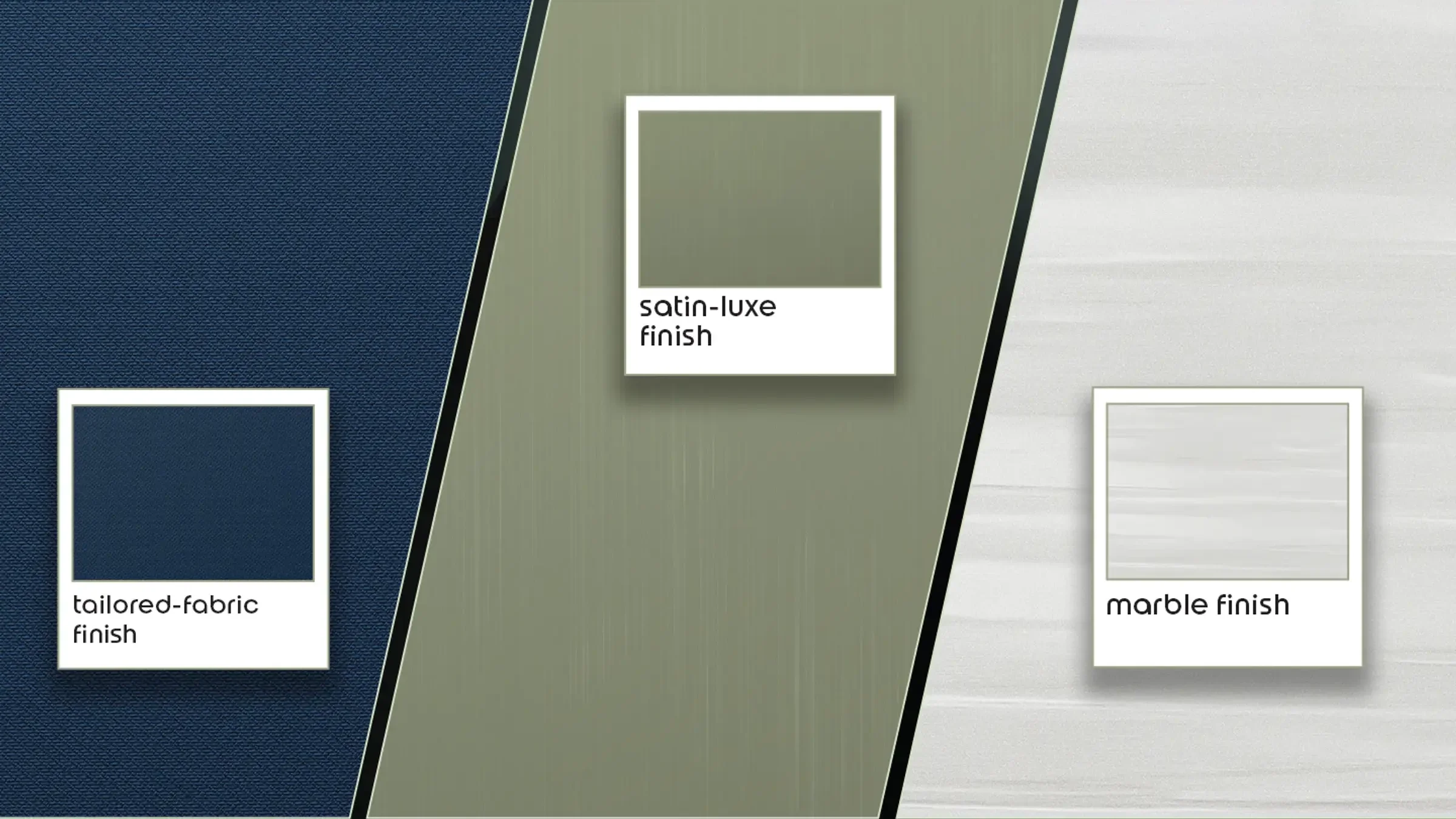 The three finishes and colors teased by Motorola. | Image by Motorola - Motorola finally teases the Edge 70 Pro colors and finishes