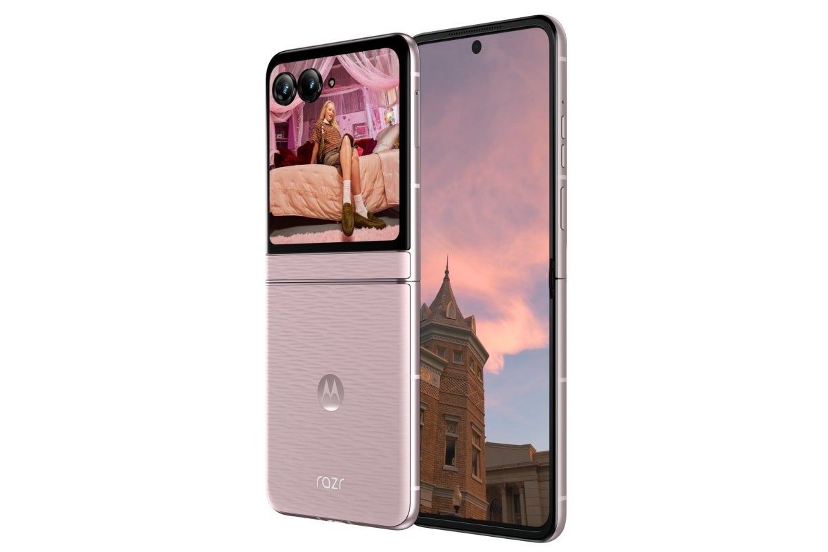 Leaked Motorola Razr 70 image in Pantone Violet Ice color