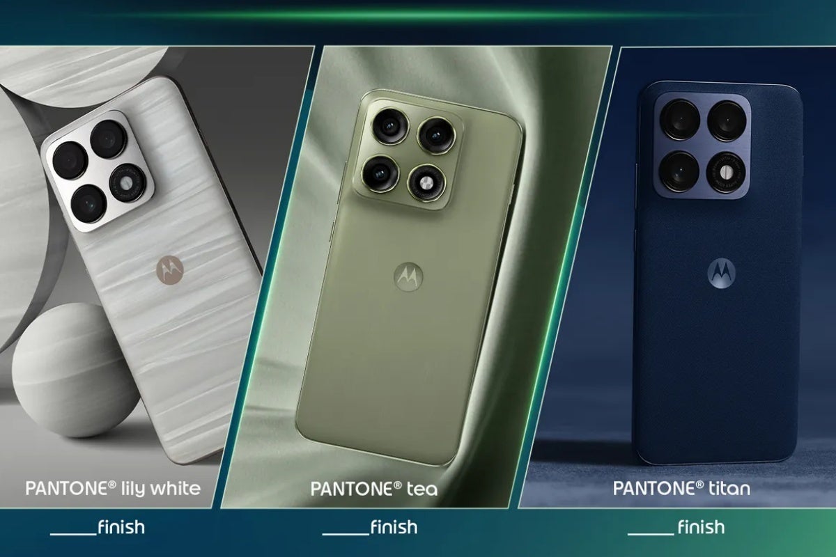 Official Motorola Edge 70 Pro color options and finishes