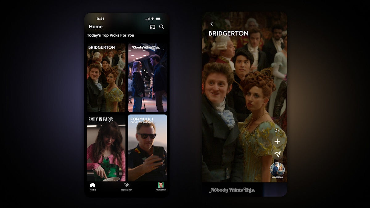 Netflix has been testing a vertical video feed for a while now. | Image by Netflix - Netflix is about to change its app and offer a brand-new type of content