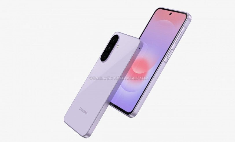 Render of the upcoming mid-range Samsung Galaxy A27.