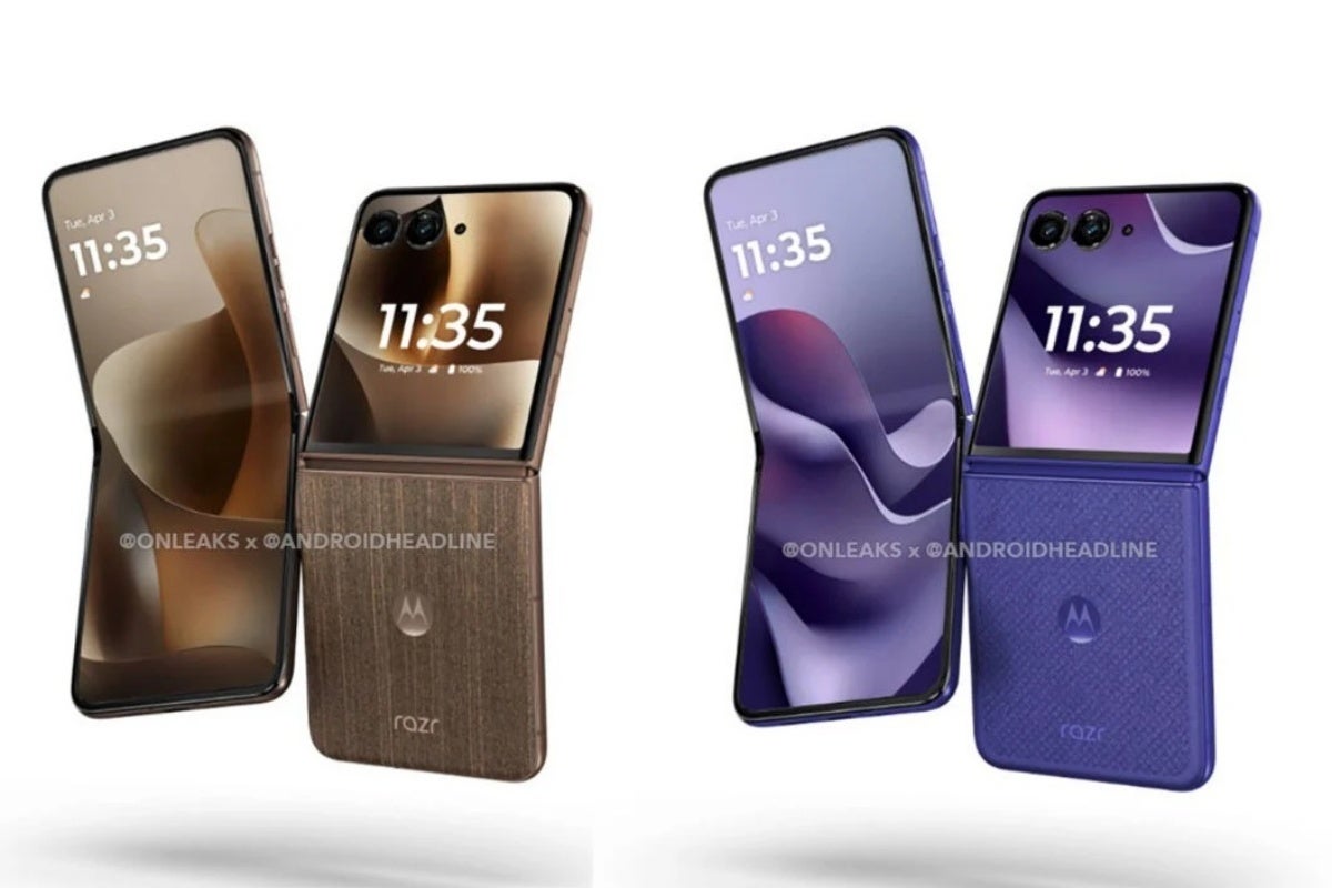 Leaked Motorola Razr 70 Ultra images in two colors