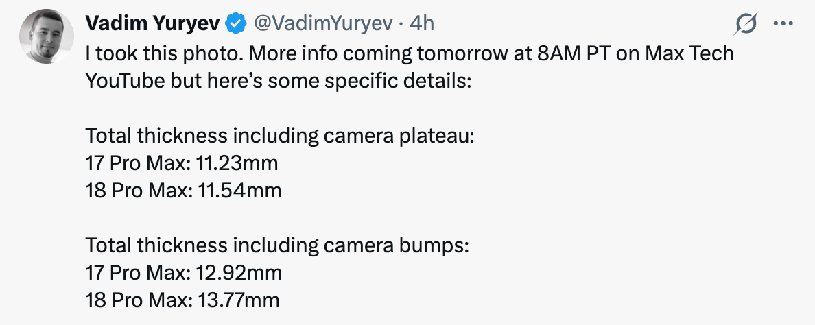 iPhone 18 Pro Max vs 17 Pro Max camera