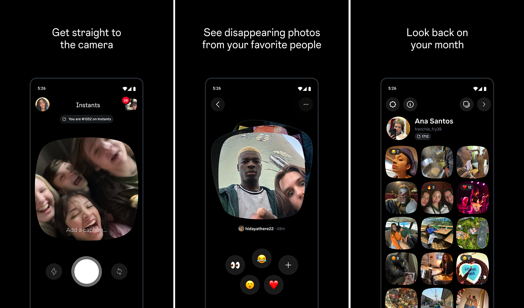 Instants gets ideas from several other apps. | Image by Instagram - Instagram launches another copycat app that&rsquo;s dead on arrival