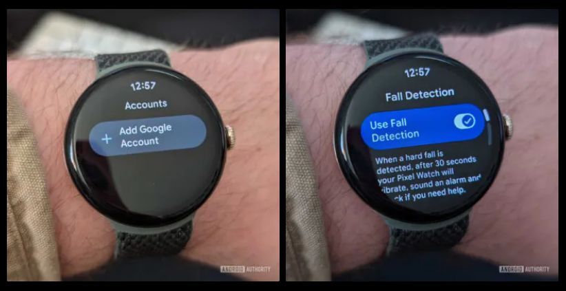 The Fall Detection feature still works without the need for a sign in | Image by Android Authority - One key Pixel Watch feature will soon require a Google account sign-in