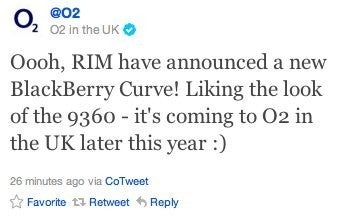 BlackBerry Curve 9360 is going to be available in the UK through O2 and Vodafone