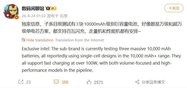 Weibo post containing link from Digital Chat Station.