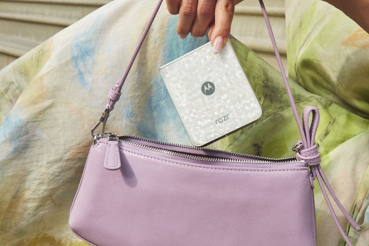 Leaked Motorola Razr (2026) image with marble finish