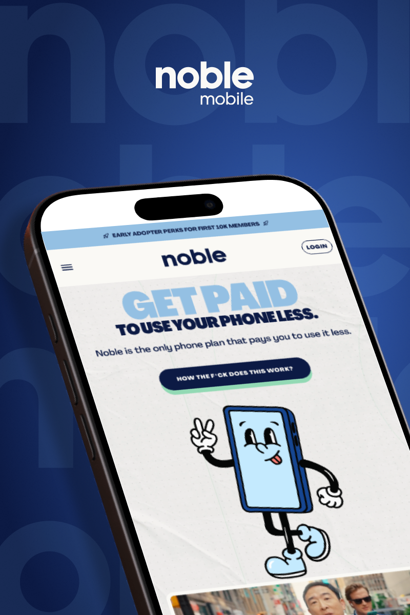 Get money back for any GB you don't use | Image by Noble Mobile - Unlimited 5G and money in the bank: how Noble Mobile is changing the carrier game