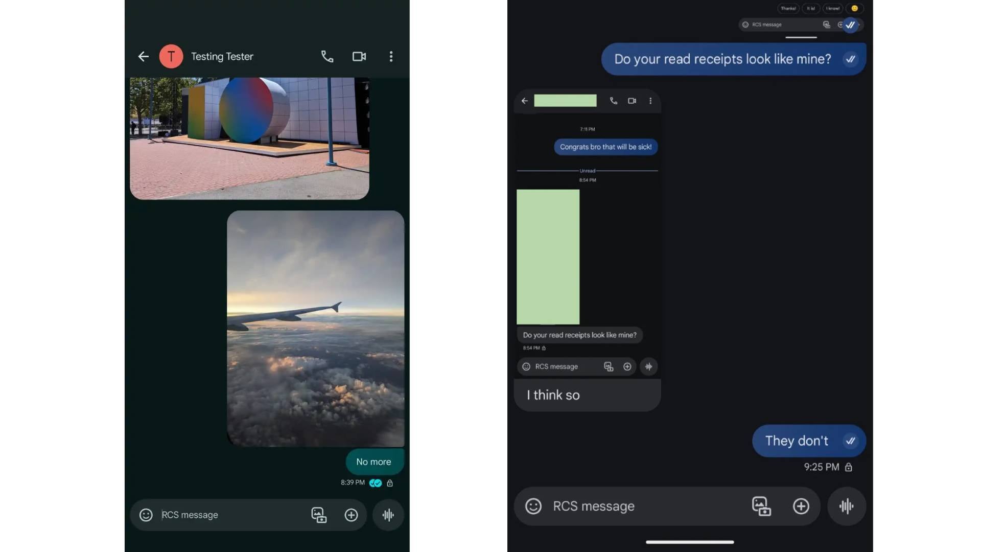 Google Messages 2023 vs 2024. | Image by 9to5Google - Google Messages update will make you wish for an end to this madness