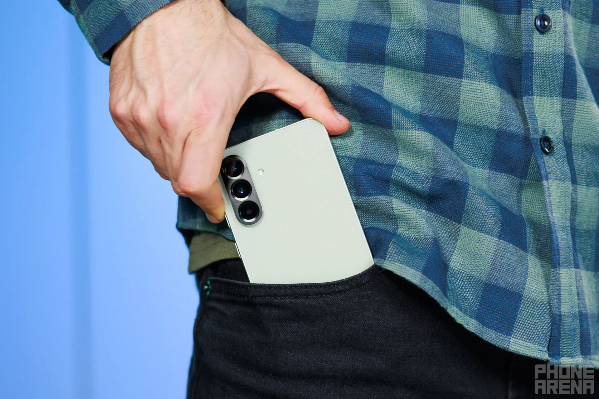 The Galaxy A36 is the most polished of all. | Image by PhoneArena - From the Galaxy A16 all the way to the A36 &mdash; one could be yours for free thanks to Verizon