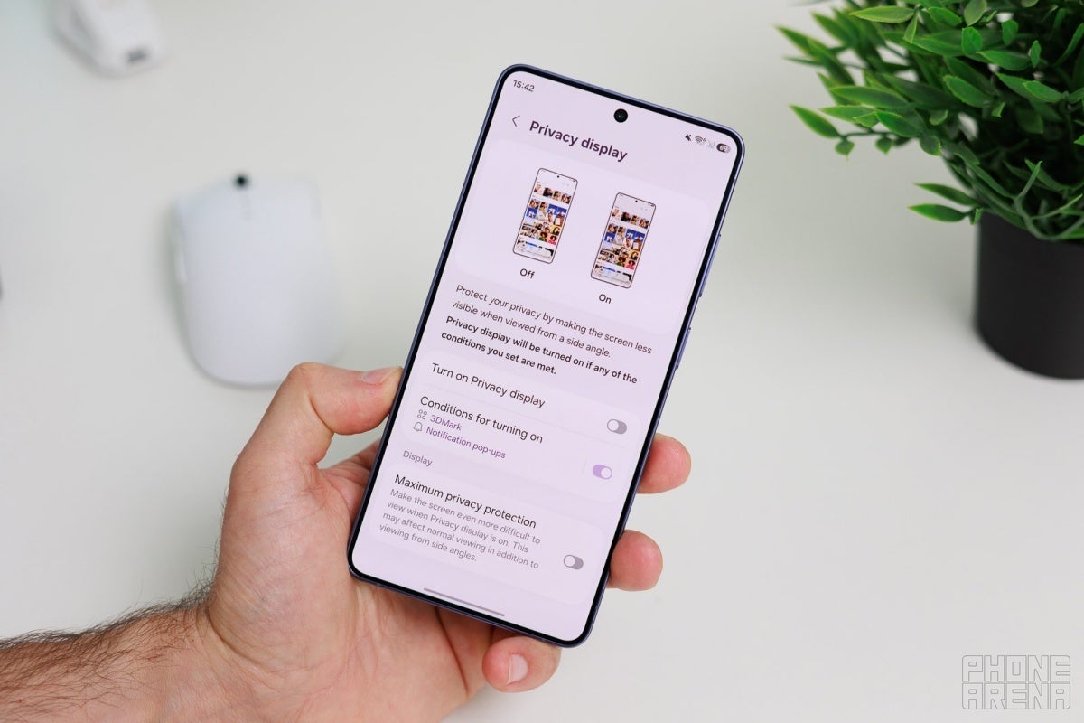 Samsung Galaxy S26 Ultra Privacy Display settings