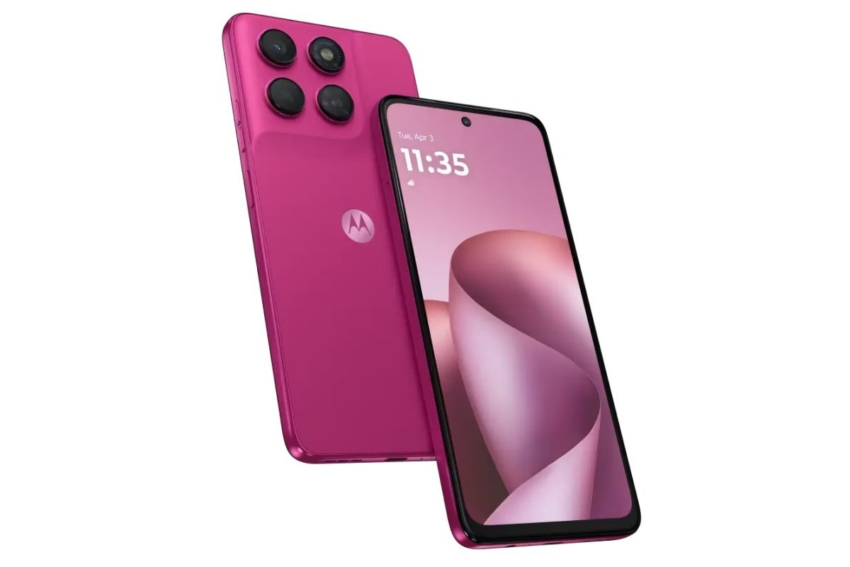 Motorola Moto G47 image in Pantone Fuchsia Red color