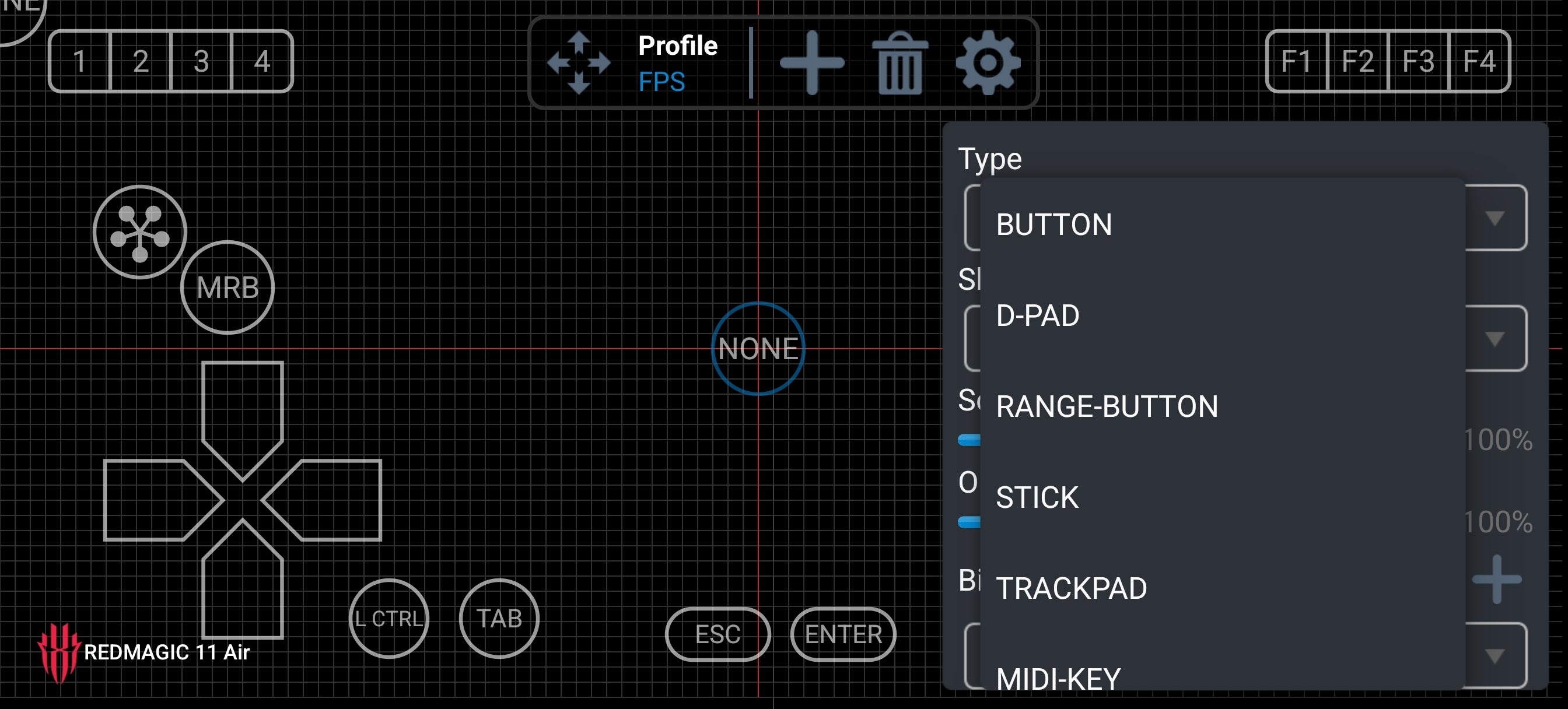Touch input customization in Winlator | Image by PhoneArena - How to play Steam PC games on Android phones and tablets (for real)