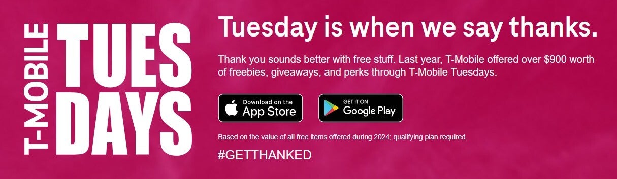T-Mobile promotes its industry-leading T-Mobile Tuesdays reward program.
