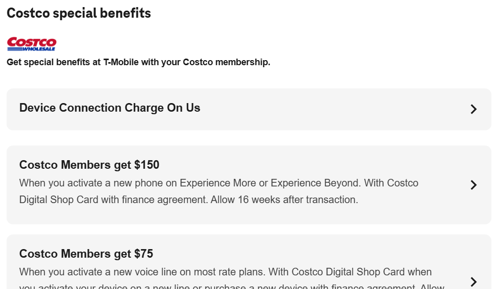 t-mobile costco member account link