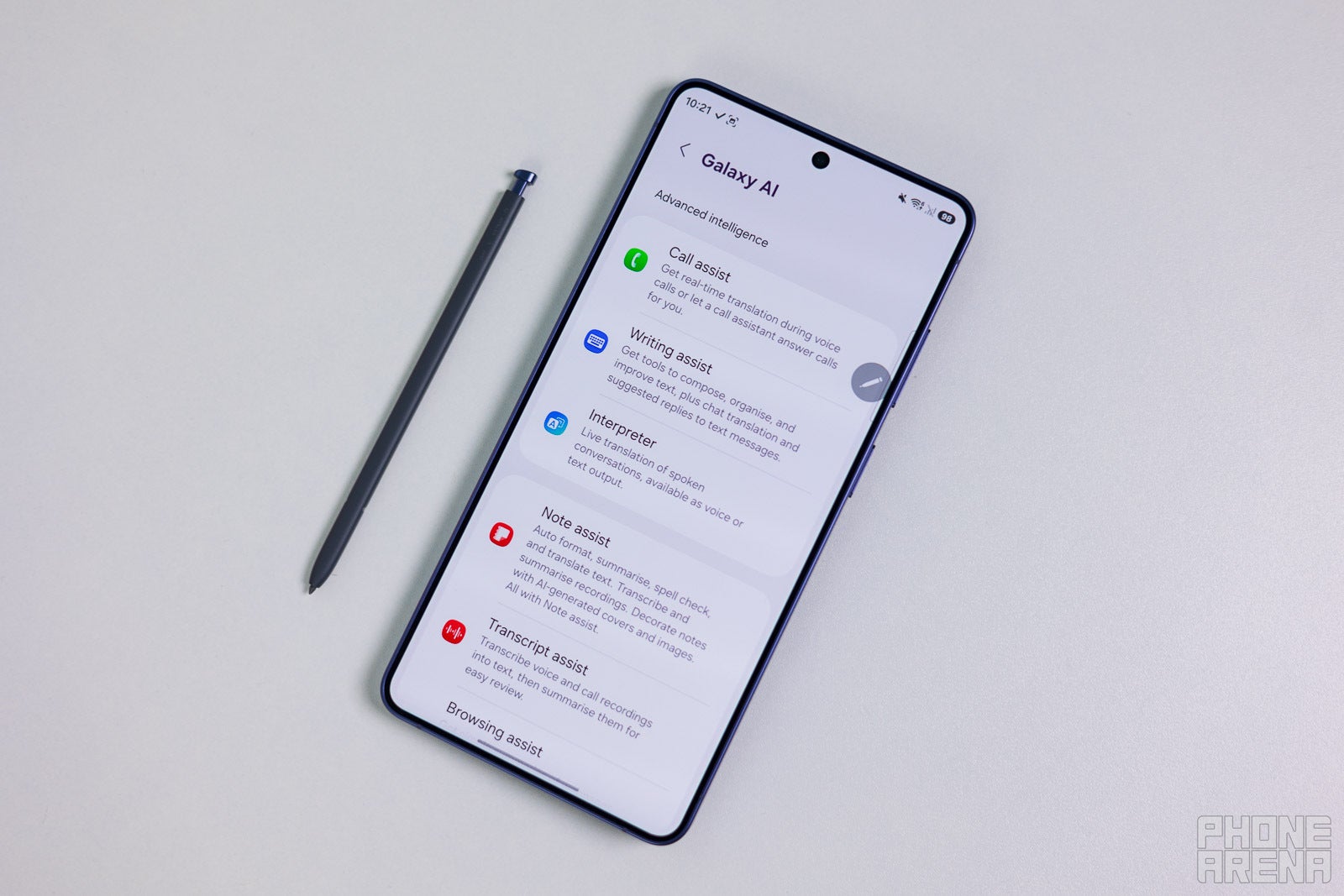 Galaxy S26 Ultra and S Pen on a desk