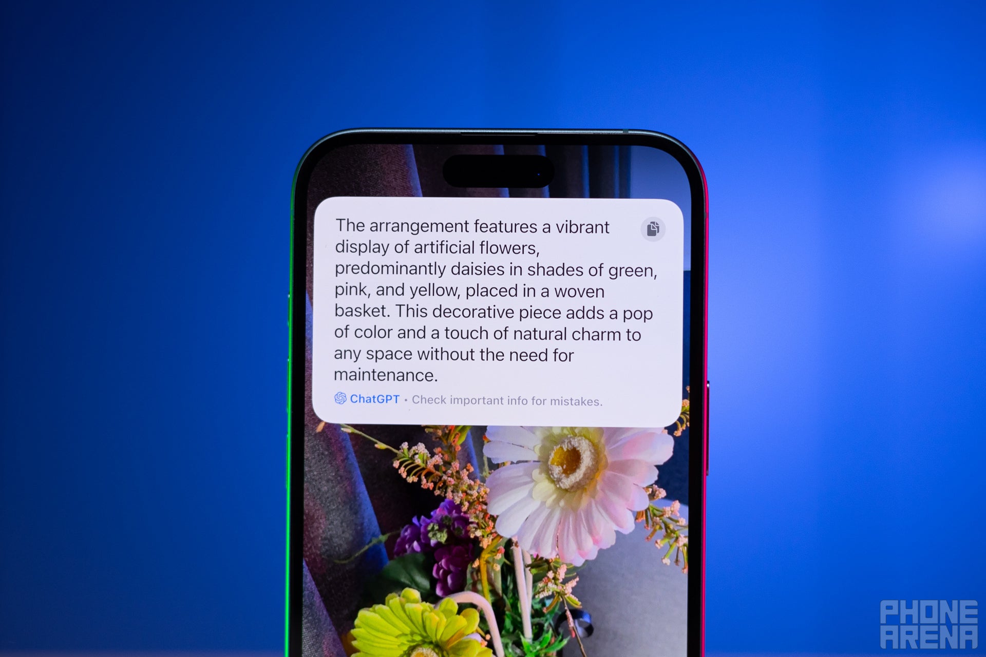 ChatGPT is the only third-party chatbot integrated in iOS. | Image by PhoneArena - iOS 27 may let you ditch ChatGPT and use your favorite AI to run Apple Intelligence