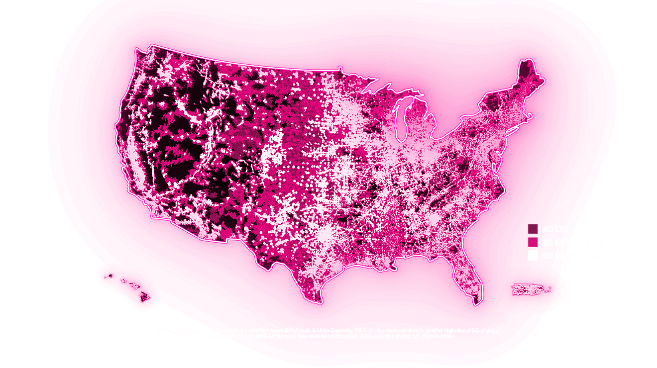 Metro by T-Mobile coverage is spot-on, as this map shows. | Image by Metro by T-Mobile - T-Mobile wants to give you a free Galaxy A17 or Moto G (2026), so let me tell you where's the catch
