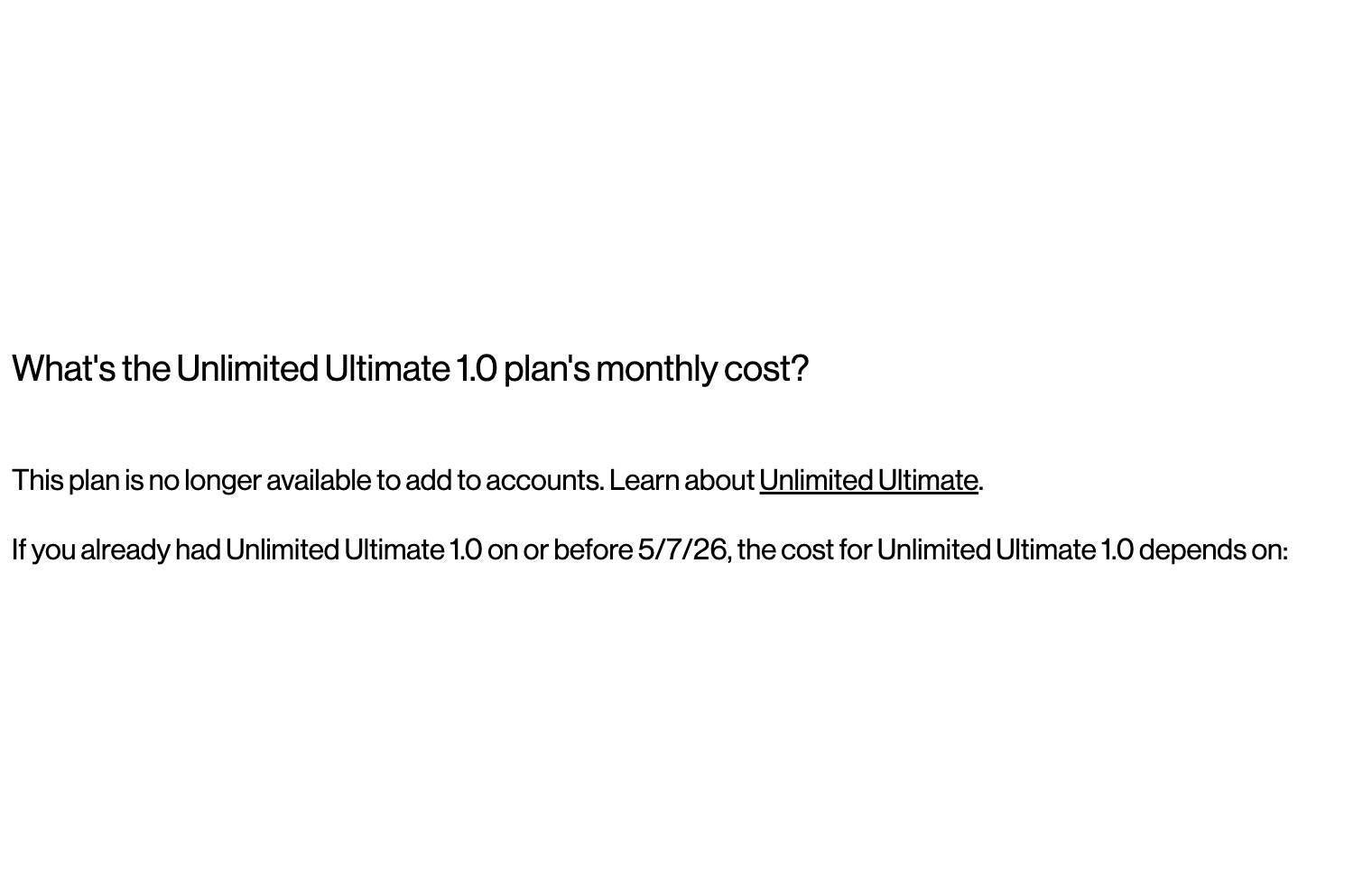 verizon Unlimited Ultimate price increase