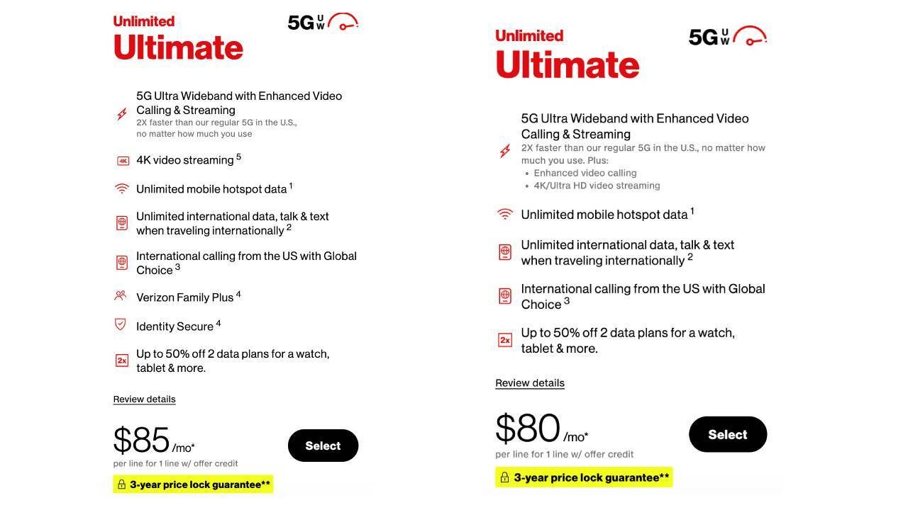 verizon Unlimited Ultimate price increase