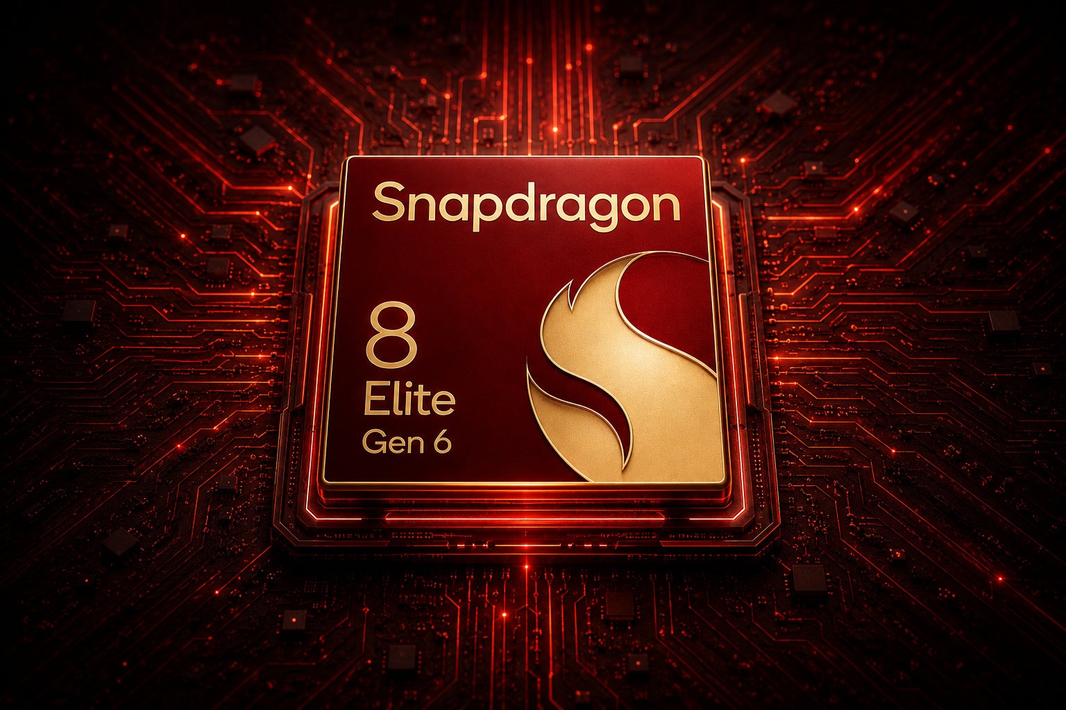 Snapdragon 8 Elite Gen 6 illustration | Image by PhoneArena using AI - Galaxy S27 Ultra has one job: Steal this genius feature from RedMagic