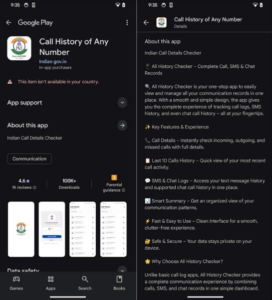 Google Play Store listing of one CallPhantom app. | Image by ESET - 28 Android apps delivering bogus information were installed 7 million times from Google Play Store