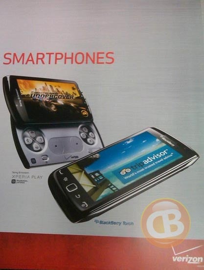 Leaked poster shows off a Verizon branded BlackBerry Torch 9850